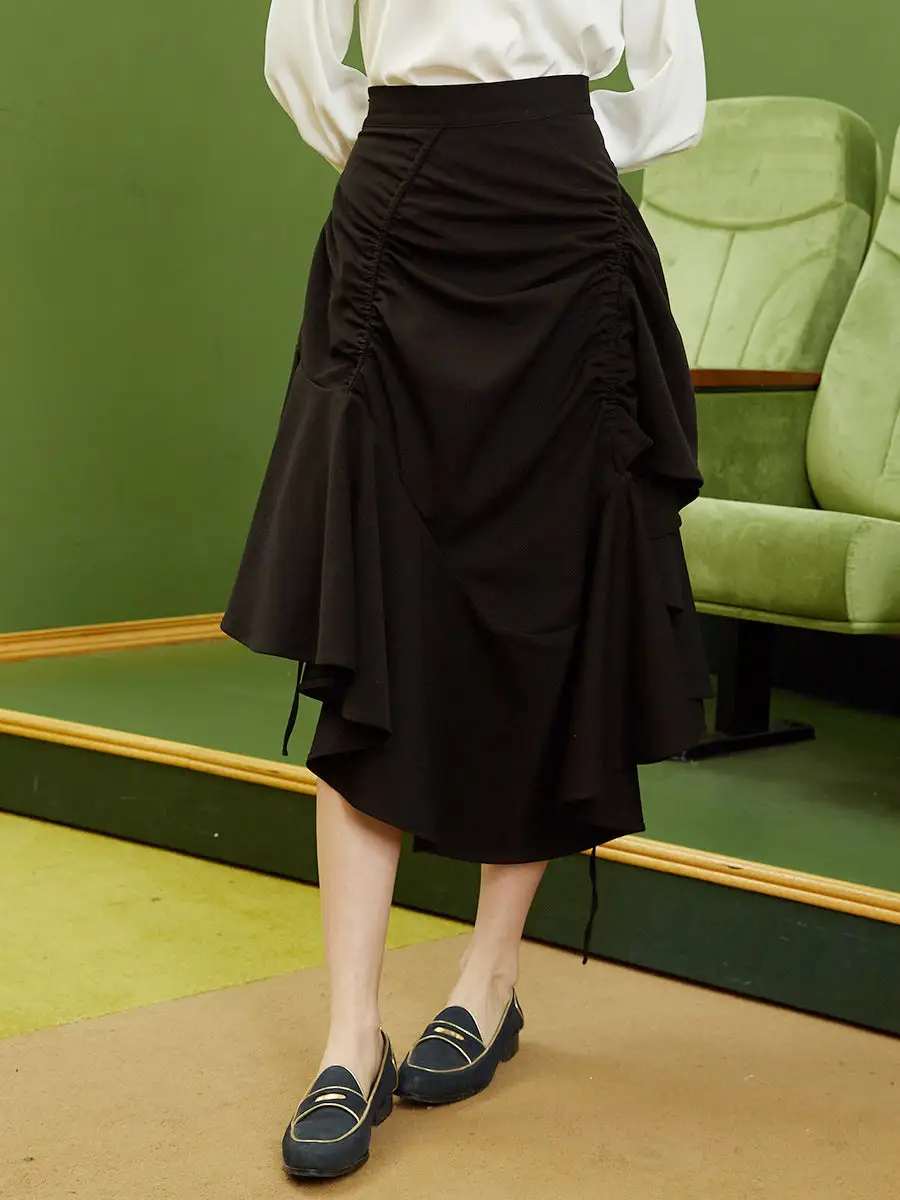 Structured Workday Everyday Casual Polyester Skirt