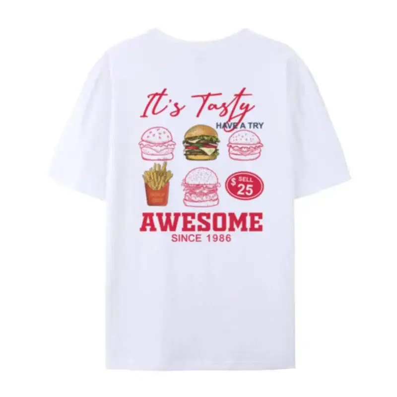 Burger Lover Graphic Cotton T-Shirt