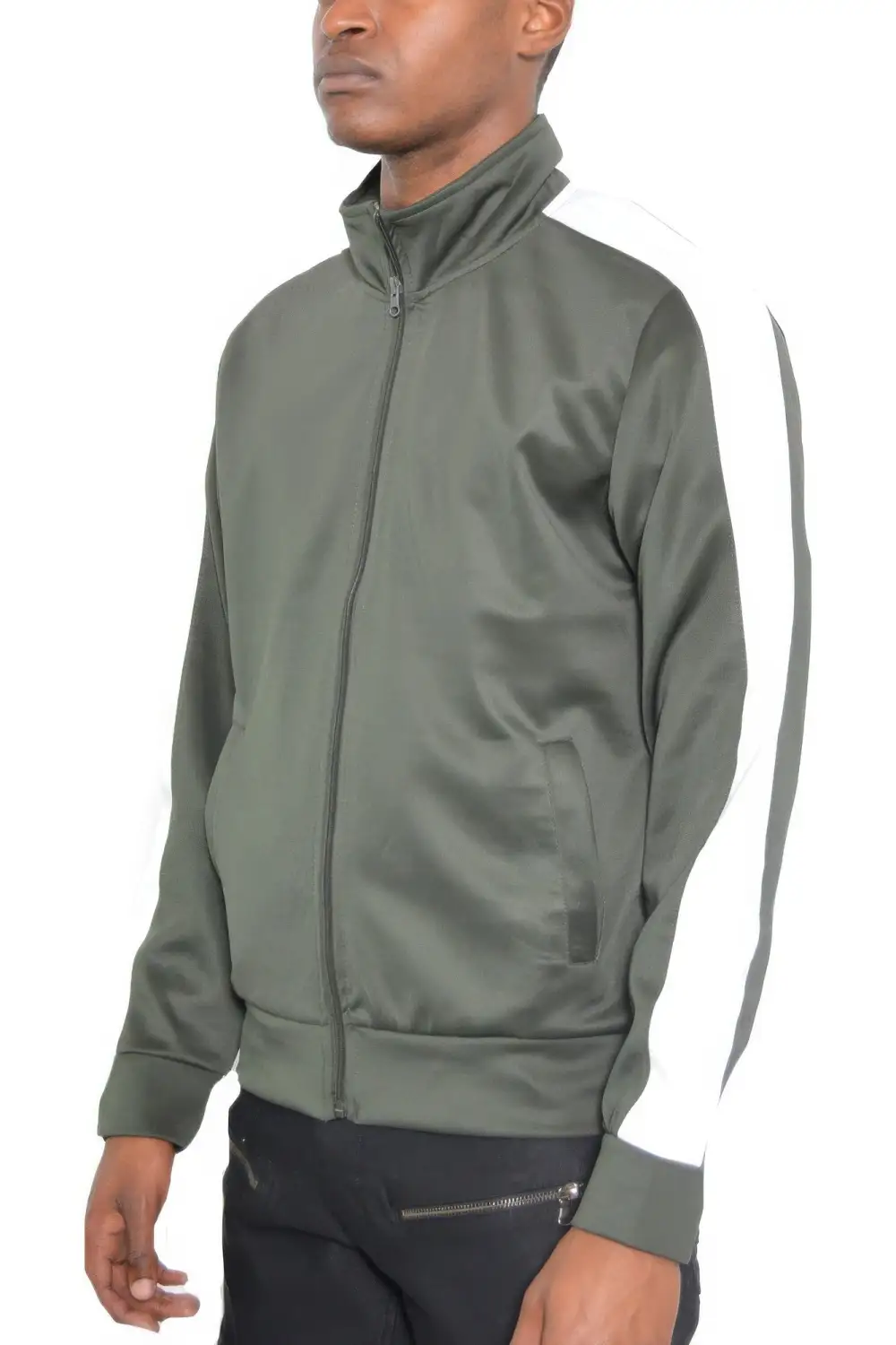 Single Stripe Track Jacket Athletic Style