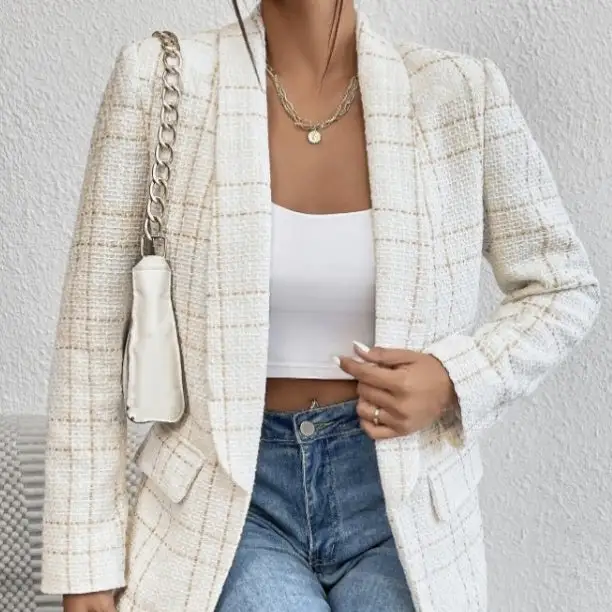 Tailored Linen Style Jacket