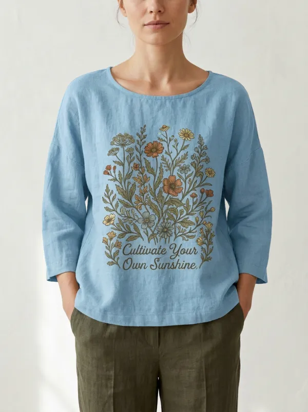 Nature Lover Wildflower Cultivate Your Own Sunshine Top