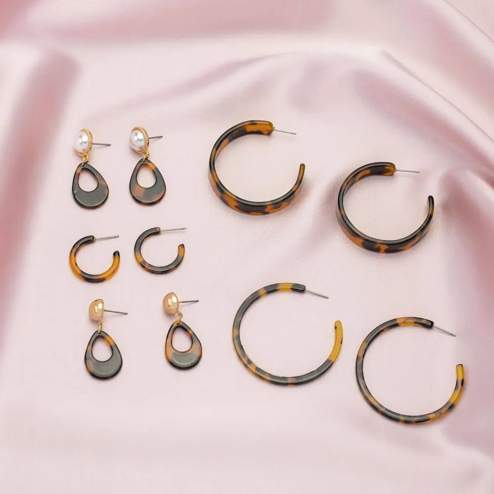Retro Leopard Print Earrings
