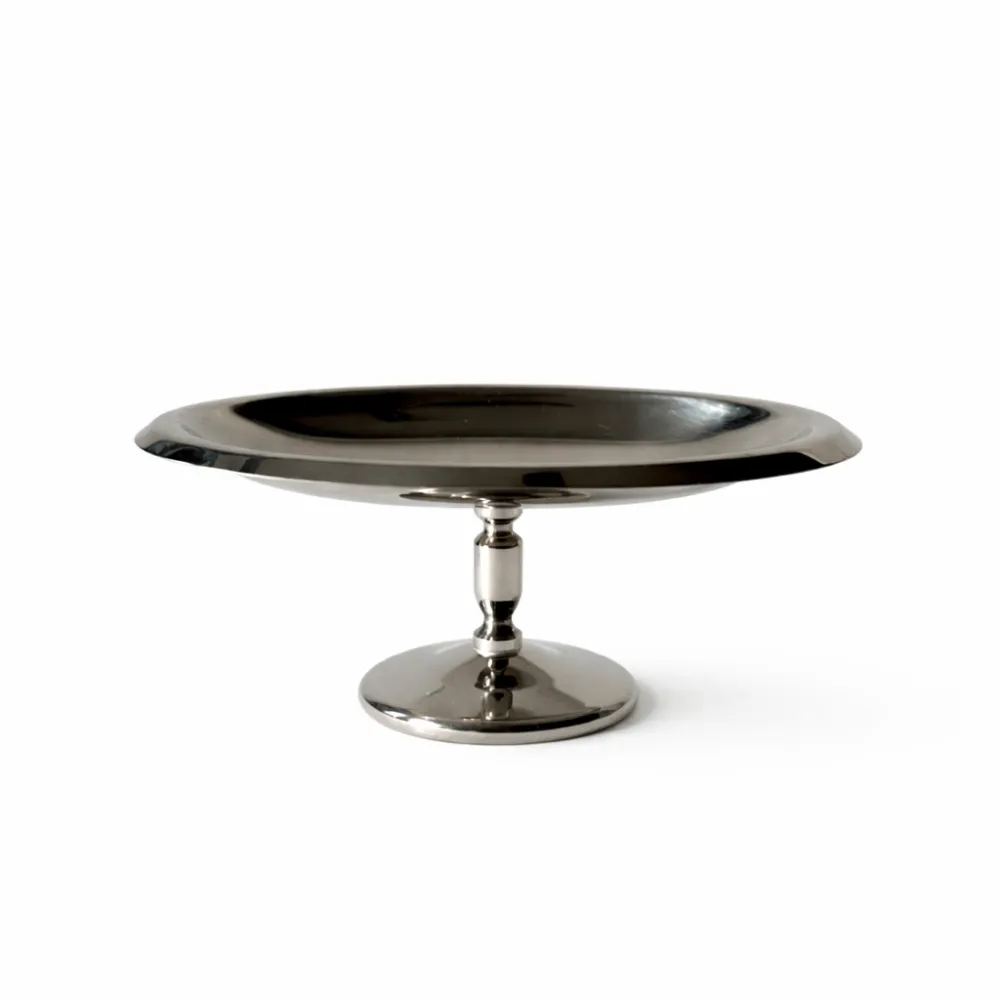 Polished Pedestal Candle Plate