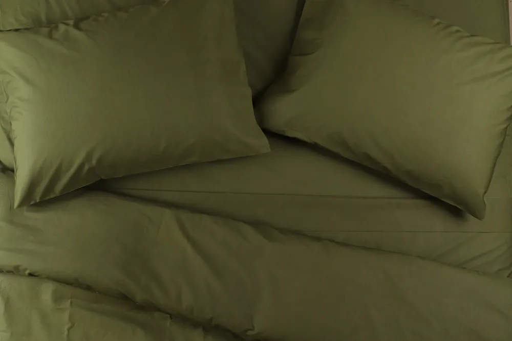 Crisp Percale Cotton Sheet Set