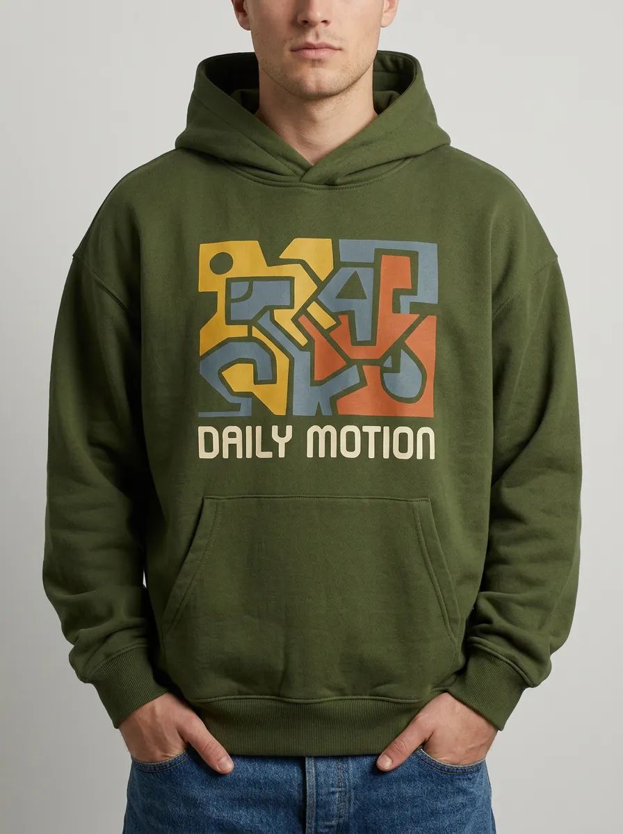 Motion Abstract Geometric Hoodie