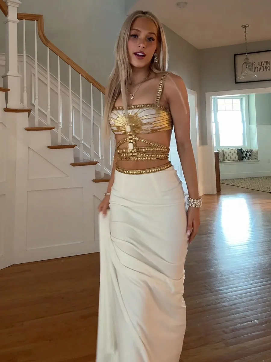Seraphina Rhinestone Two Piece Set