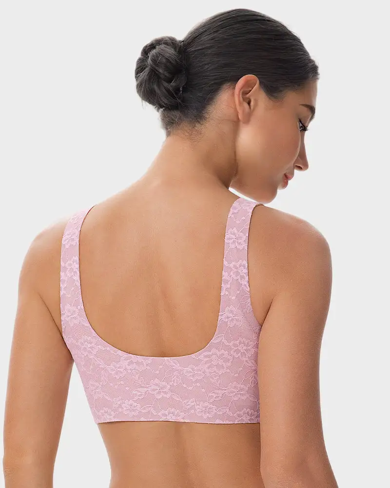 Wireless Lace Full Coverage Minimizing Bra