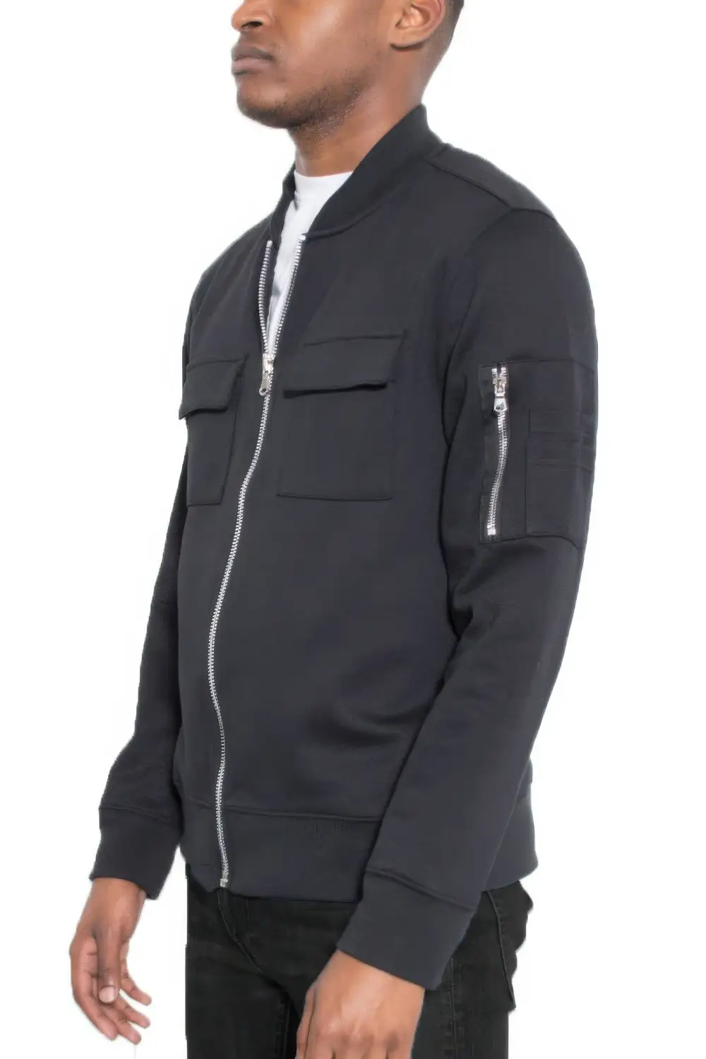 Cotton Zip Up Lightweight Jacket