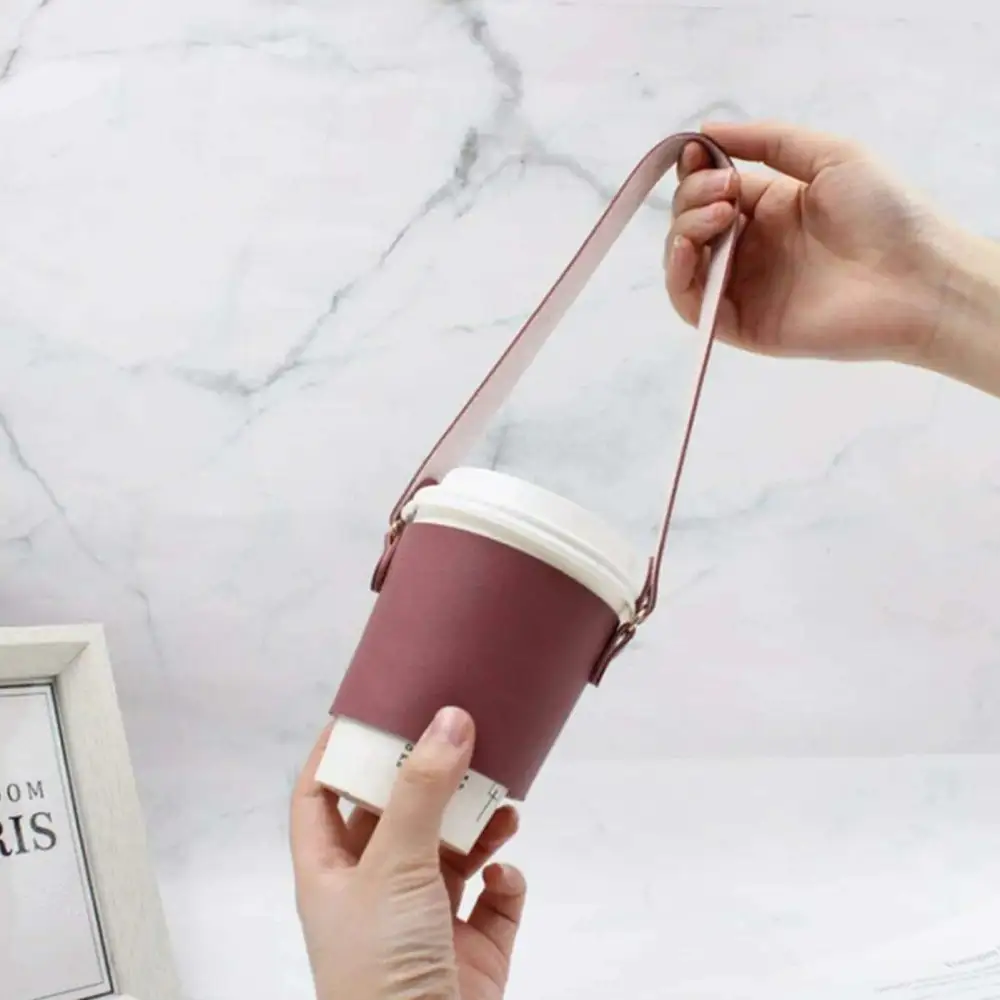 Faux Leather Drinkware Set