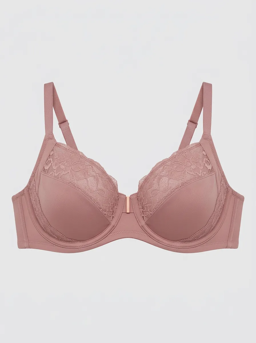 Soft-Look Underwire Lace Floral Daily Wear Women's Bra