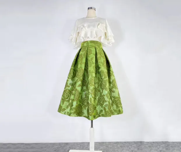 Graceful Relaxed High Waist Skirt