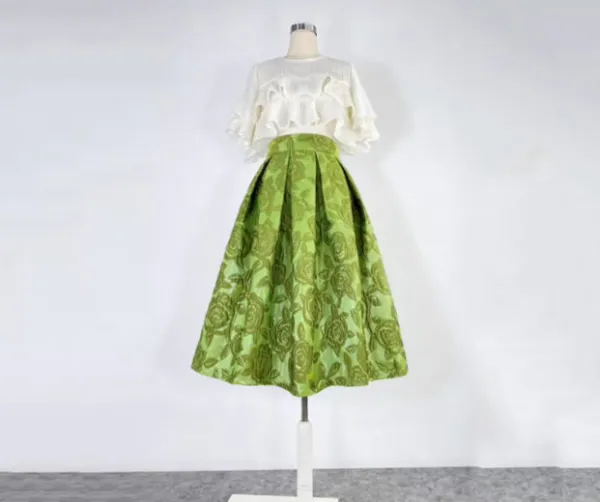 Graceful Relaxed High Waist Skirt