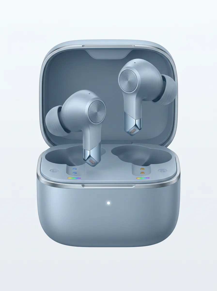 Desk-Ready Wireless Earbuds with Charging Case