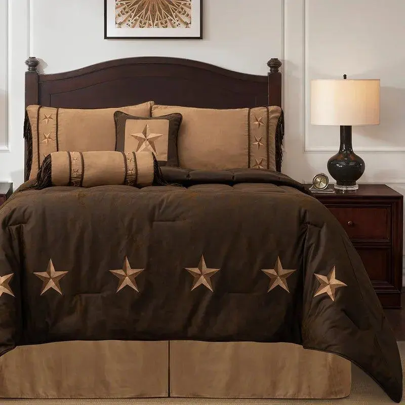 Embroidered Cotton Comforter Set