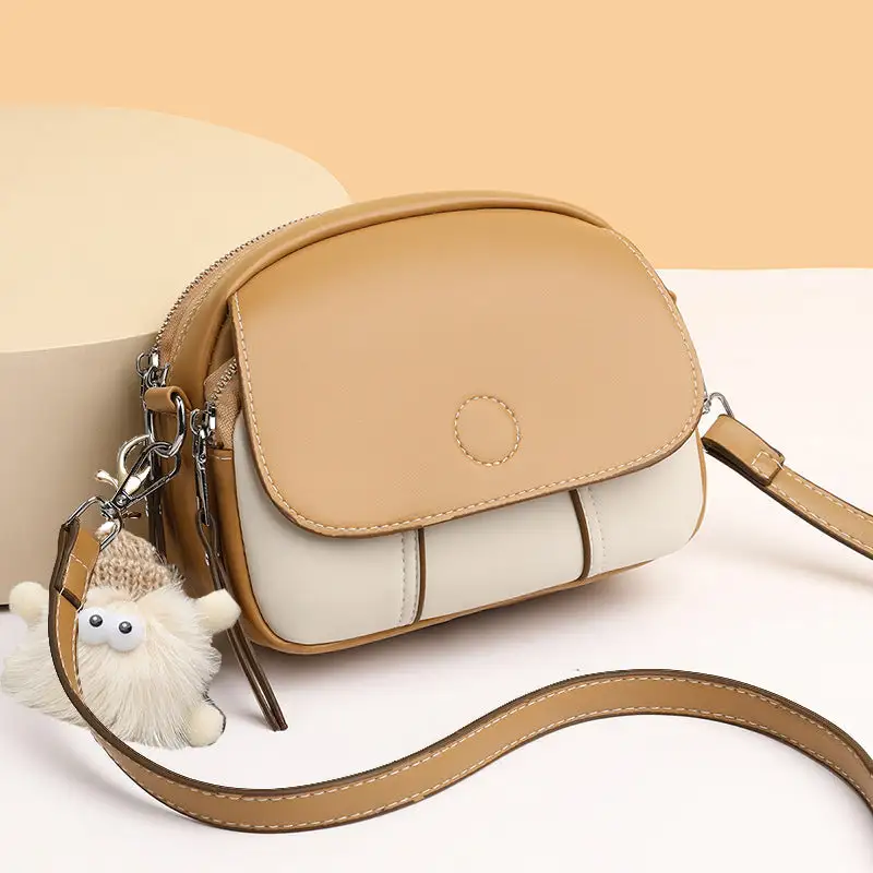 Structured Compact Round Crossbody Bag