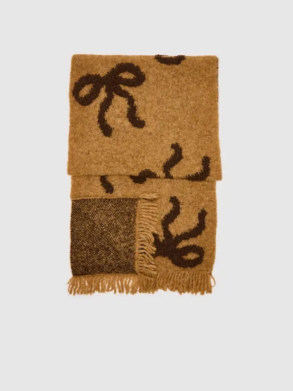 Bow Tassels Scarf
