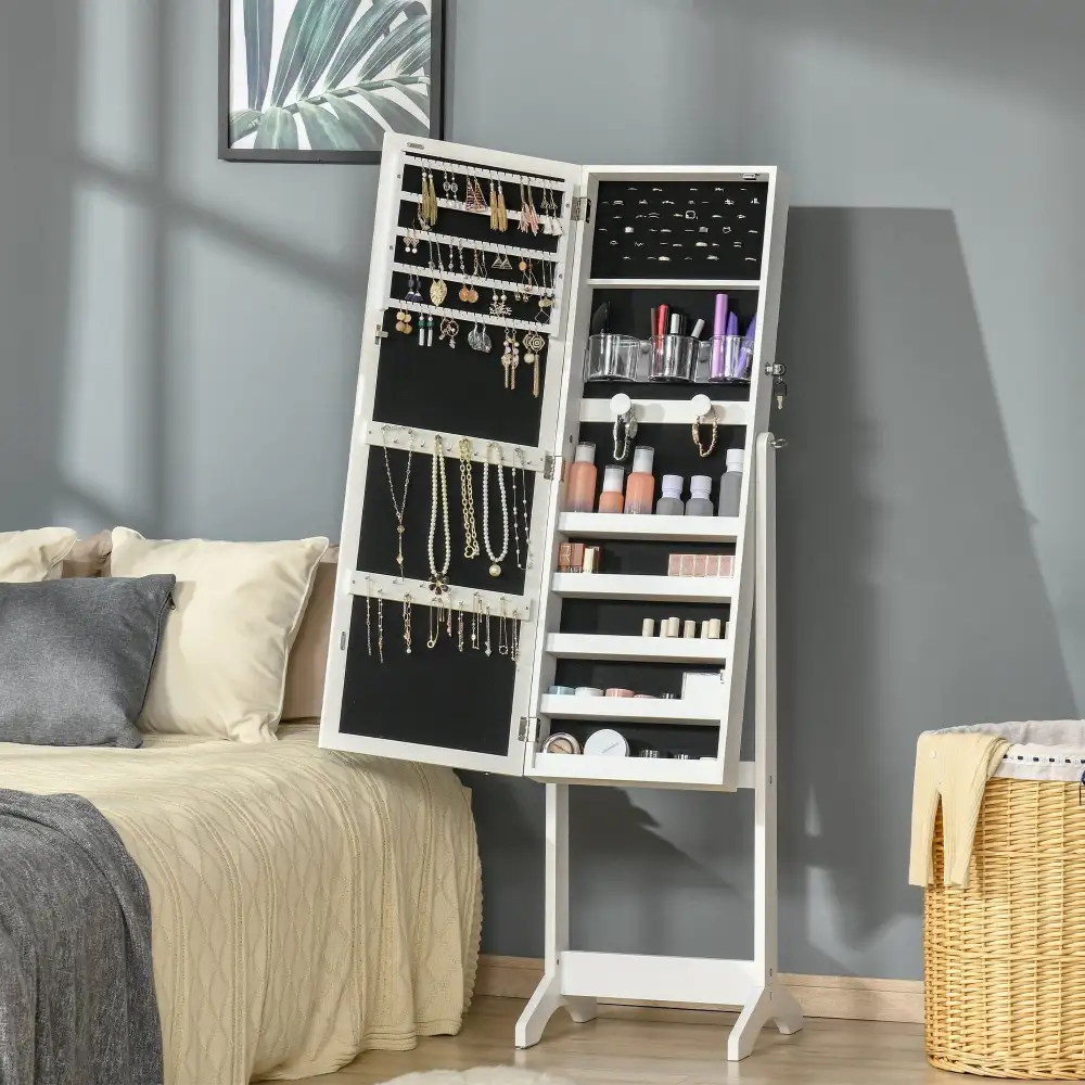 Illuminated Jewellery Cabinet Mirror