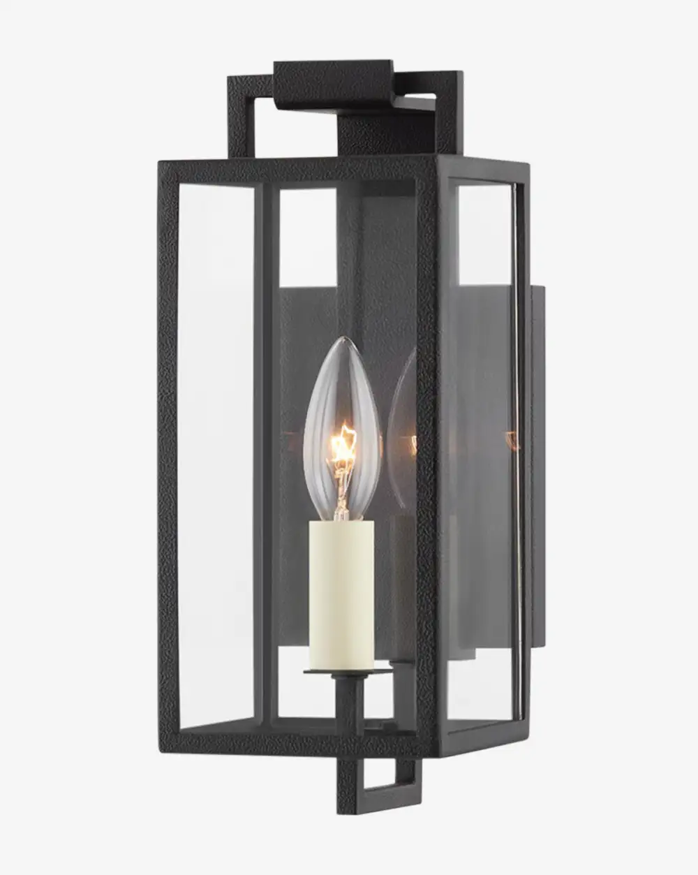 Cage-Frame Outdoor Wall Sconce