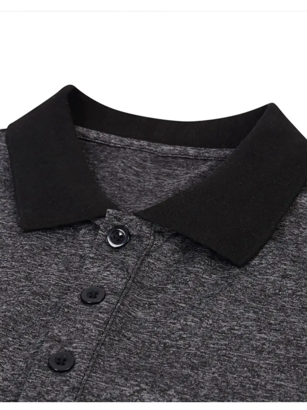 Casual Contrast Detail Collared Polo Shirt