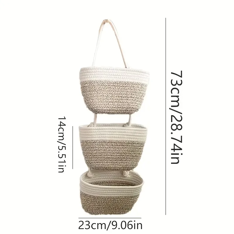 3-Tier Hanging Storage Basket