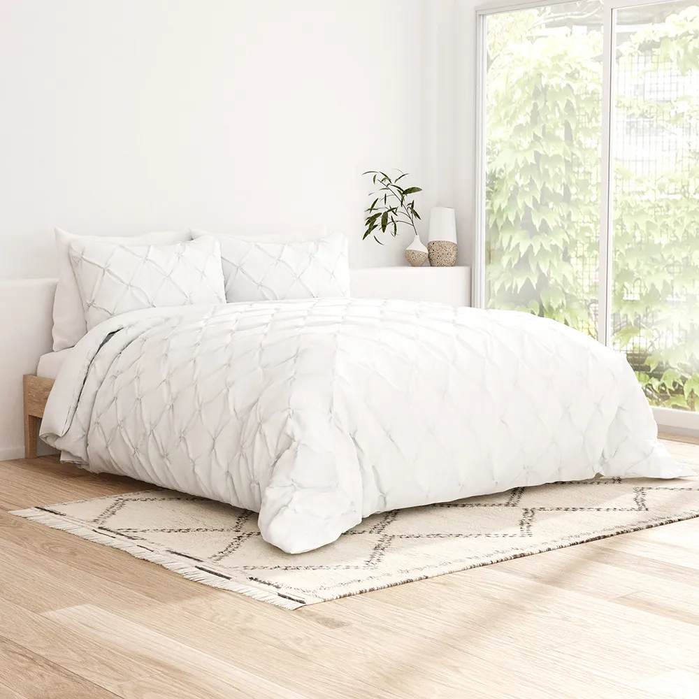 Pinch Pleat Duvet Cover Set