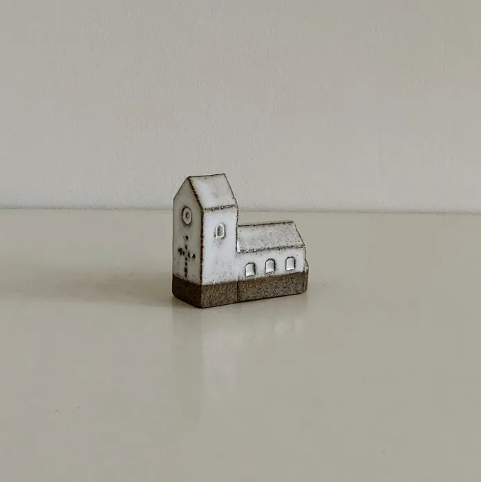 Handcrafted Ceramic Church Ornament