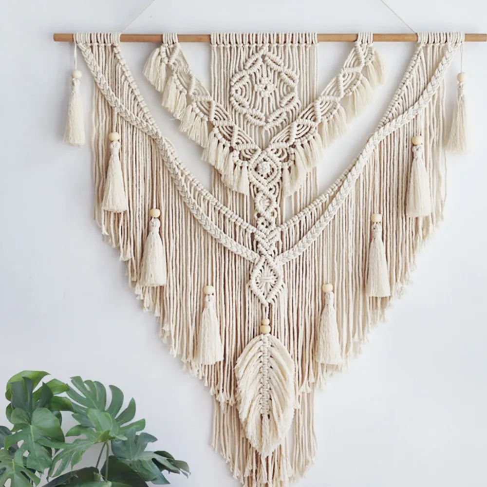 Tassel Macrame Cotton Decorative Wall Accent