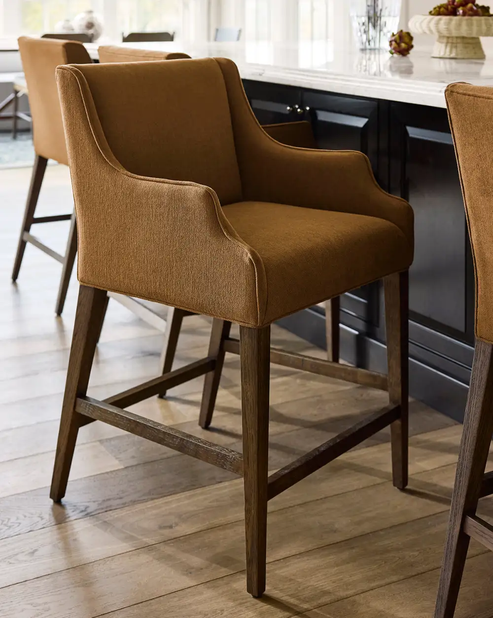 Tailored Linen Counter Stool