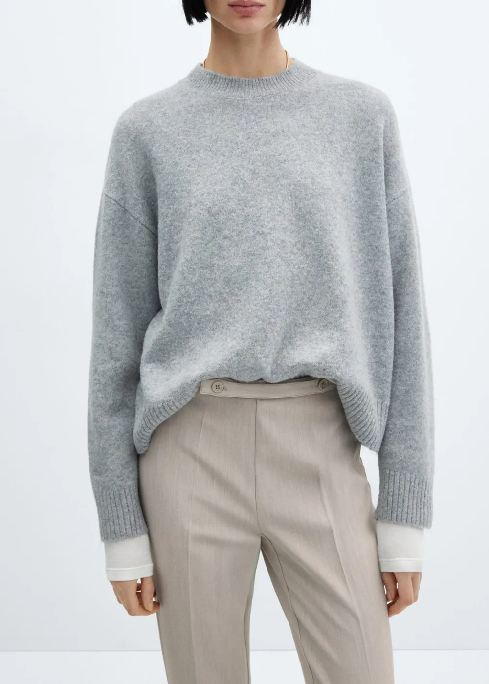 Belt Straight-Fit Pants