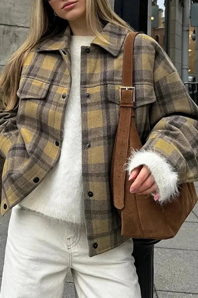 Plaid Gingham Classic Jacket
