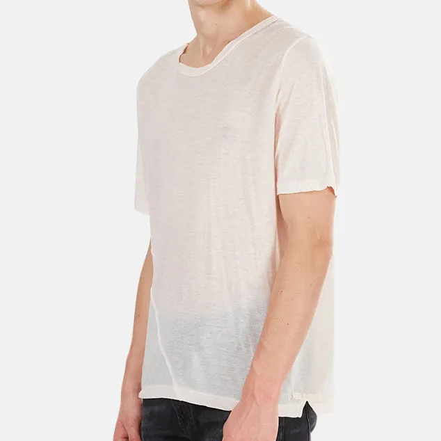 Crewneck Cashmere Cotton T-Shirt