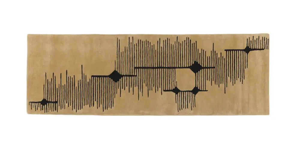Wool Tufted Geometric Distinctive Runner Rug