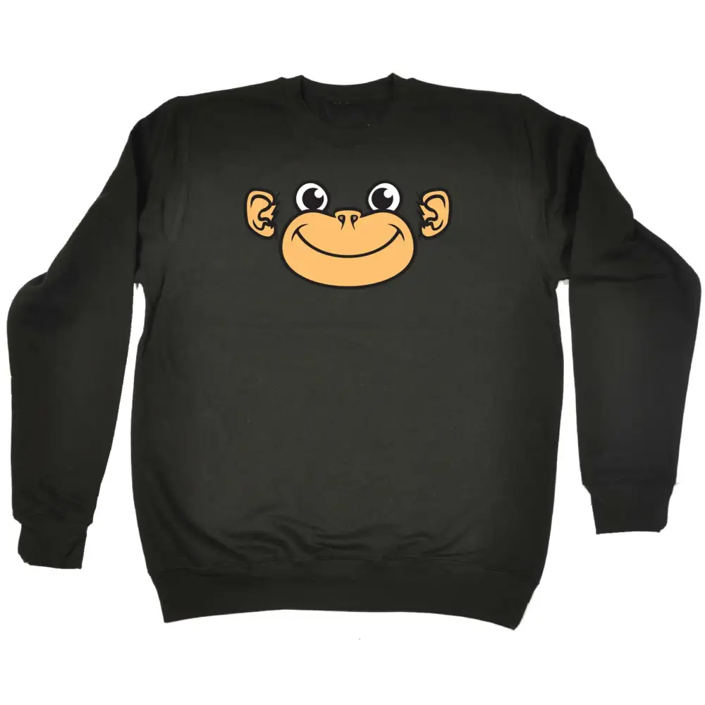 Monkey Face Graphic Sweatshirt