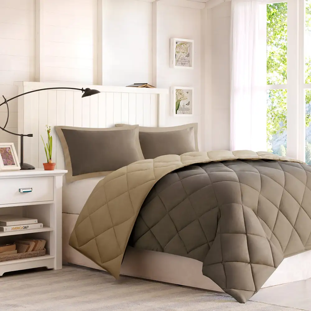 Contemporary Reversible Comforter Bedding Set