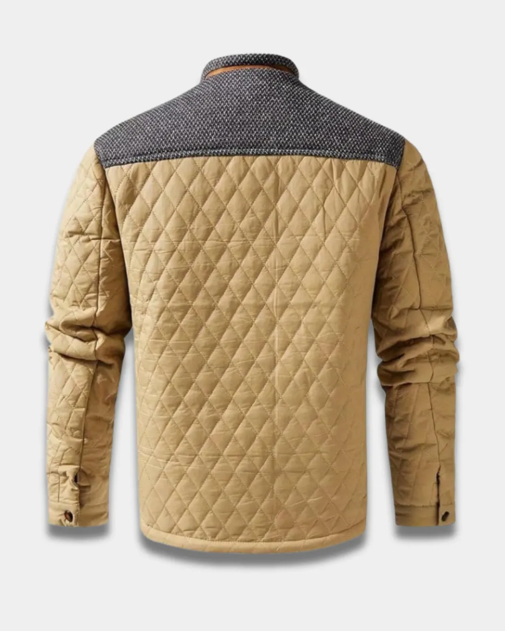 Diamond Quilted Button Jacket