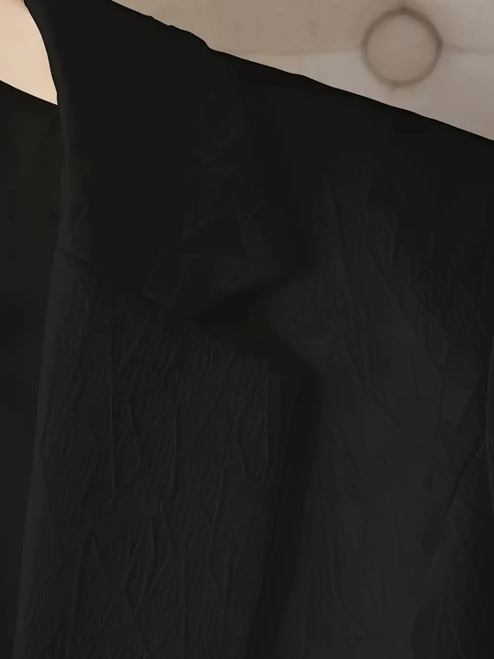 Single-Breasted Patterned Lightweight Polyester Tailored Blazer