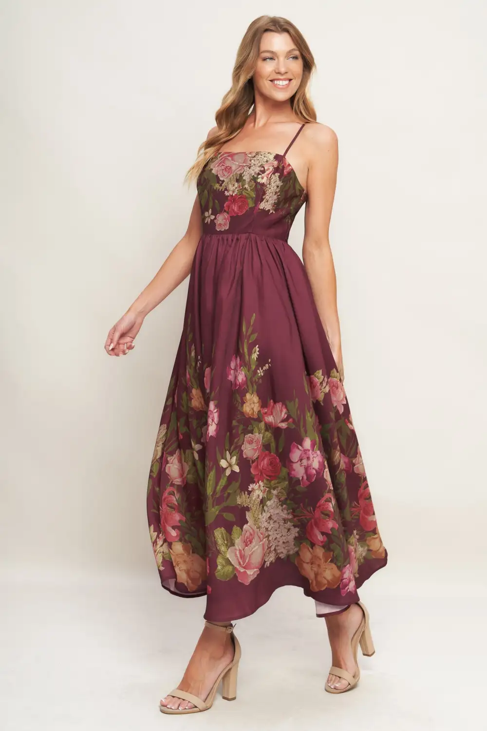 Modern Printed Maxi Dress