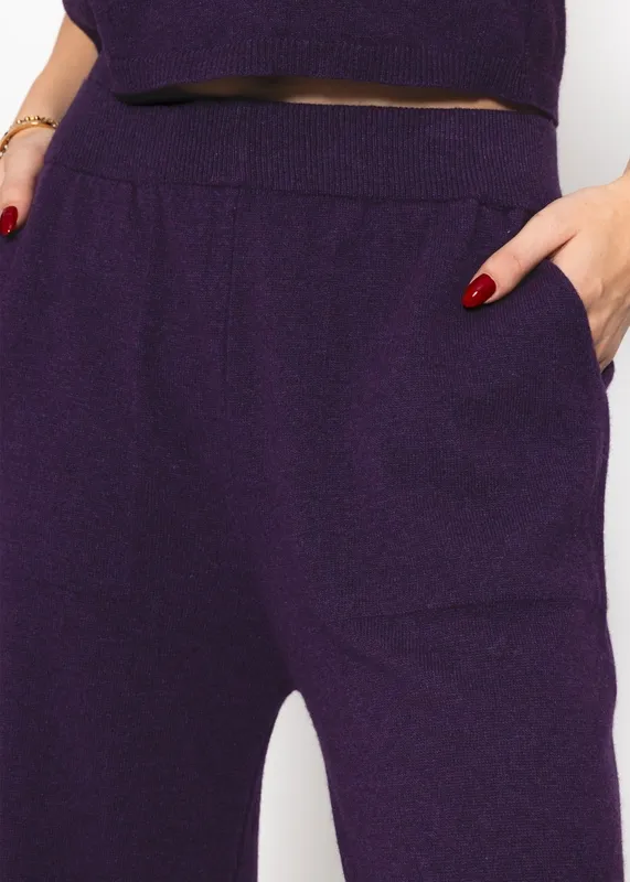 Purple Everyday Easy Pants