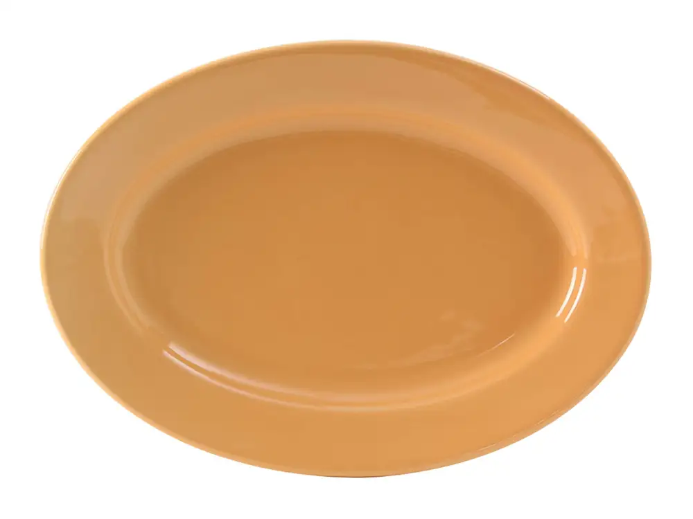 Decorated Oval Platter