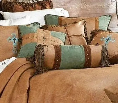 Embroidered Geometric Bedding Set
