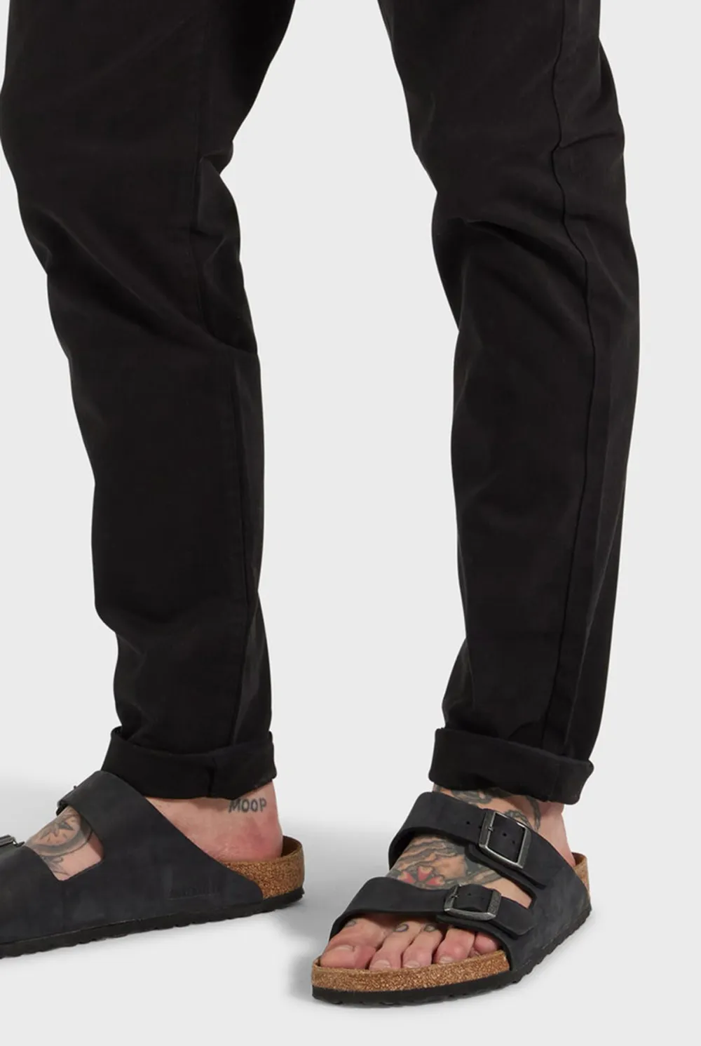 Slim Tapered Stretch Cotton Casual Jogger Pants