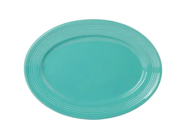 Concentric Pattern Oval Platter