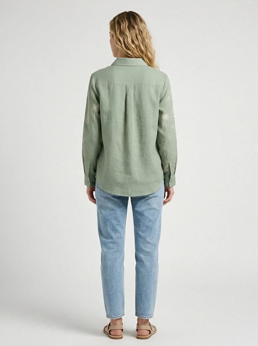 Nature Lover Botanical Casual Shirt Everyday
