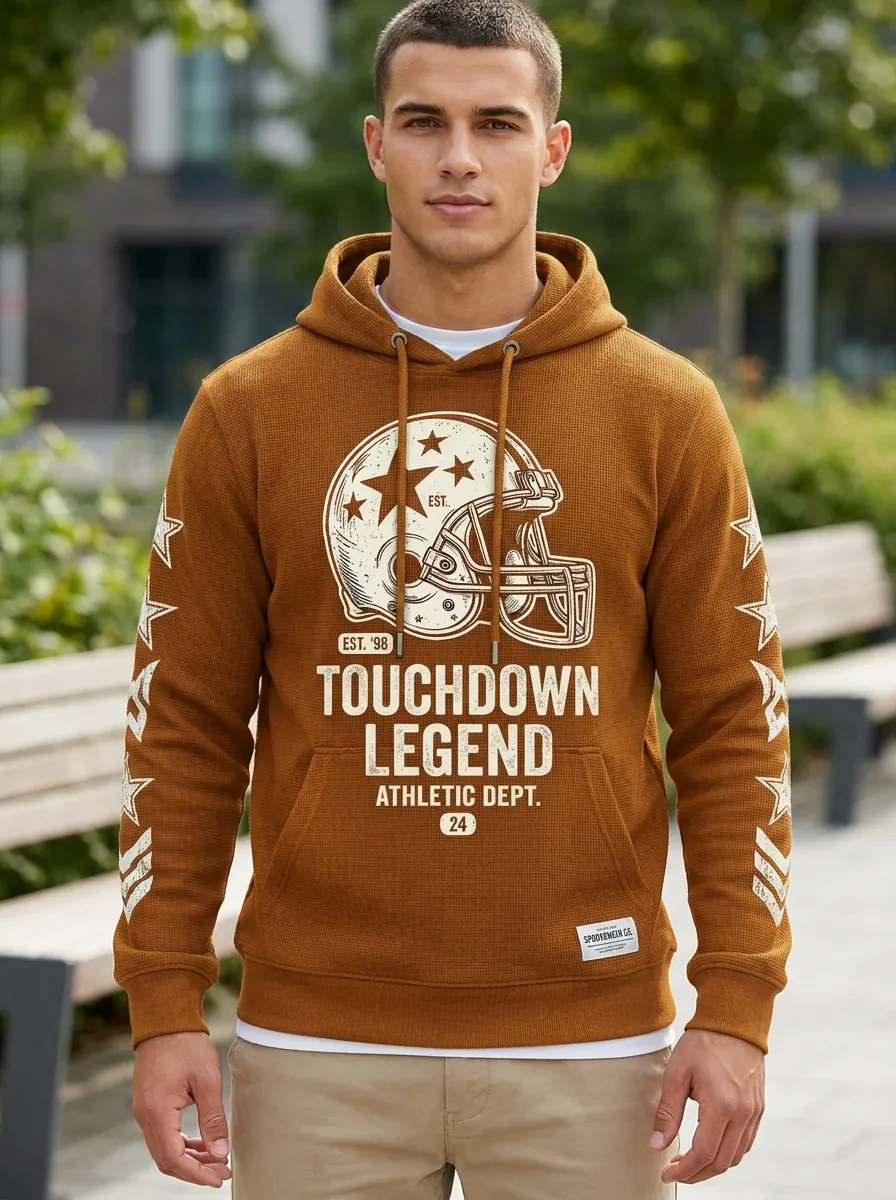 Men's Football Touchdown Legend Helmet Hoodie
