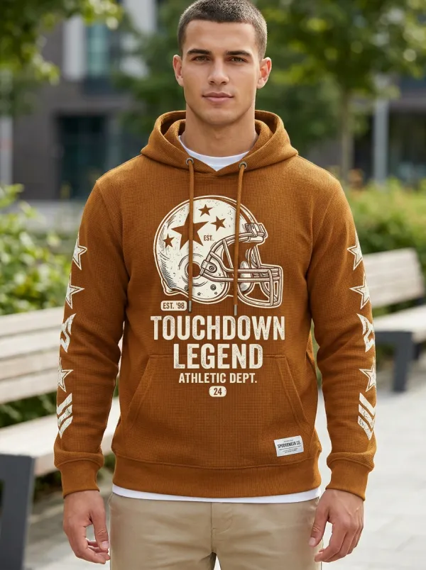 Men's Football Touchdown Legend Helmet Hoodie