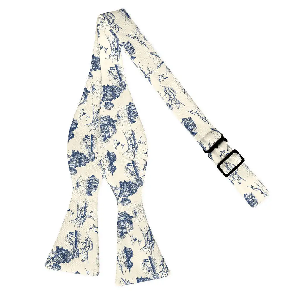 Wash Park Toile Pattern Bow Tie