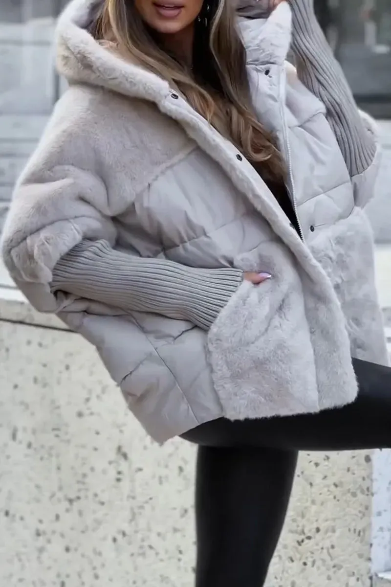 Contemporary Hooded Bomber Jacket