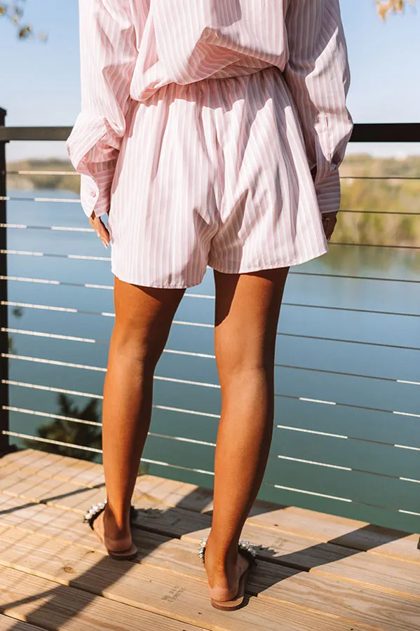 Ready To Unwind Stripe Shorts