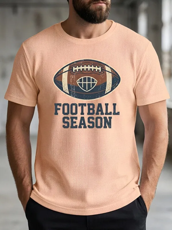 Football Graphic Casual T-Shirt