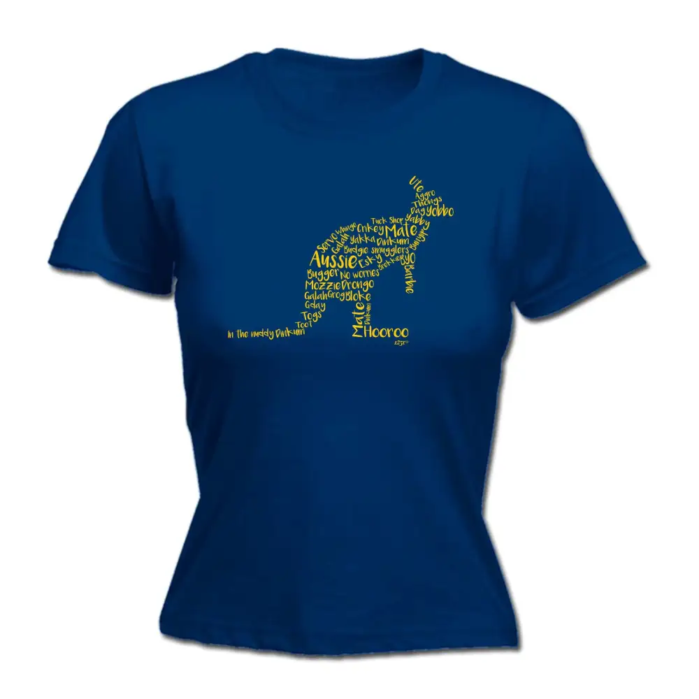 Kangaroo Slang Graphic Fitted Tee
